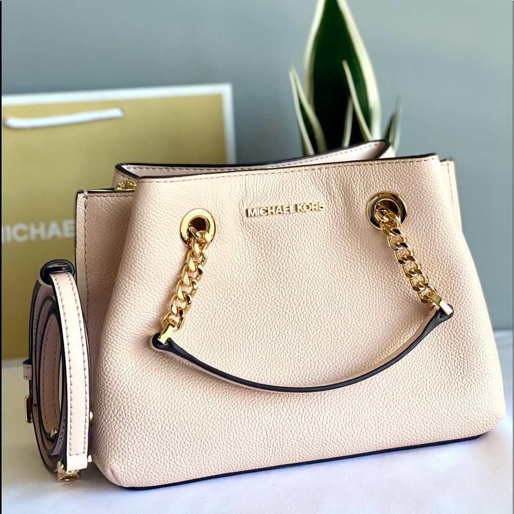 Michael Kors Small Teagen Satchel Crossbody Pink